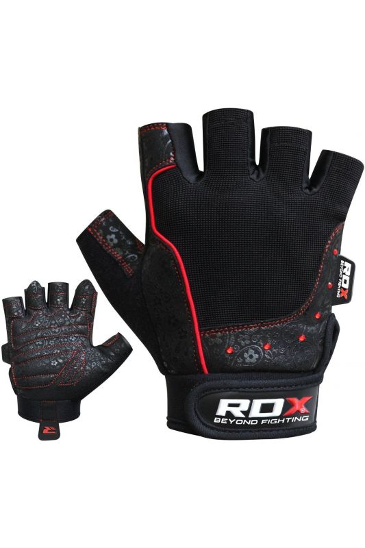 RDX Amara Fitness rukavice - Červené
