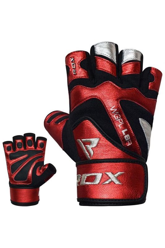 RDX Fitness rukavice s bandážou na zápästie L8