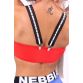 Nebbia Bikini top bandeau s odnímateľnými trakmi 672